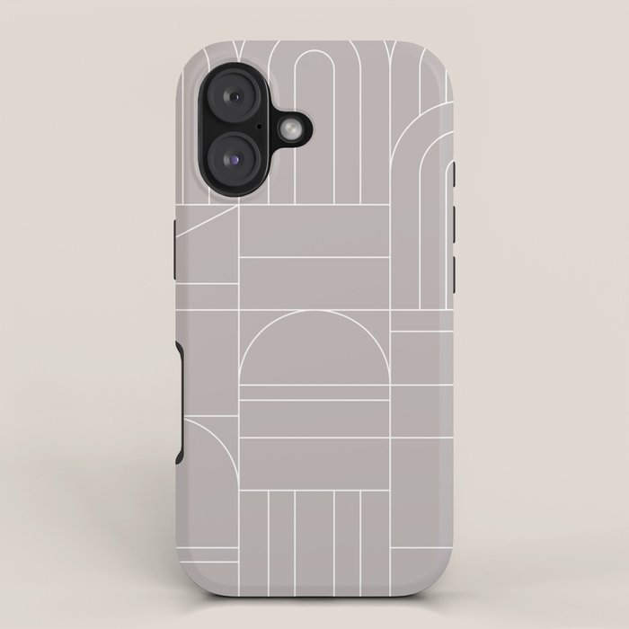 Deco Geometric 04 Grey iPhone Case Gallery Image 1