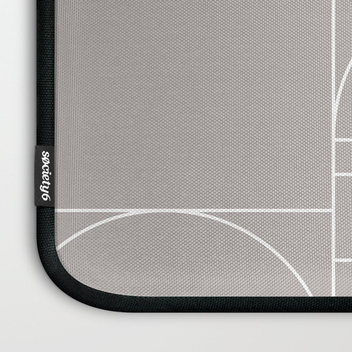 Deco Geometric 04 Grey Laptop Sleeve Gallery Image 3
