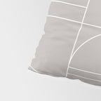Deco Geometric 04 Grey Pillow Sham Gallery Image 4