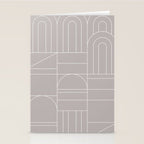 Deco Geometric 04 Grey Stationery Card Gallery Image 2