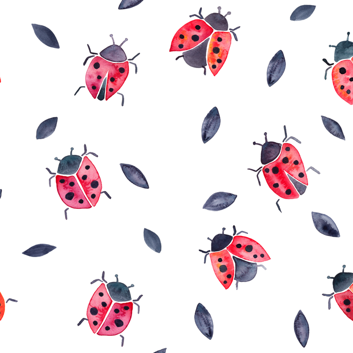 Lucky Ladybugs & Black Leaves Coffee Mug Gallery Image 2