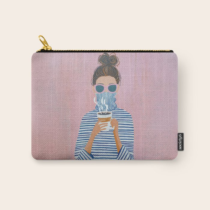 Cozy Morning Coffee Vibes Carry All Pouch Gallery Image 1