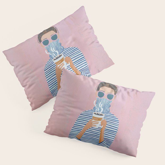 Cozy Morning Coffee Vibes Pillow Sham Gallery Image 3
