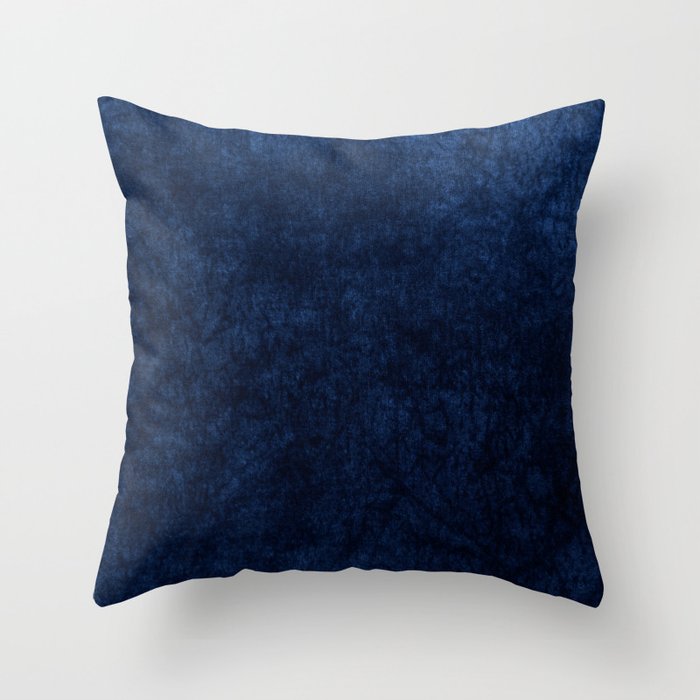 Blue Velvet Throw Pillow Gallery Image 1