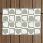 Art forms (sage) Outdoor Rug Gallery Image 1