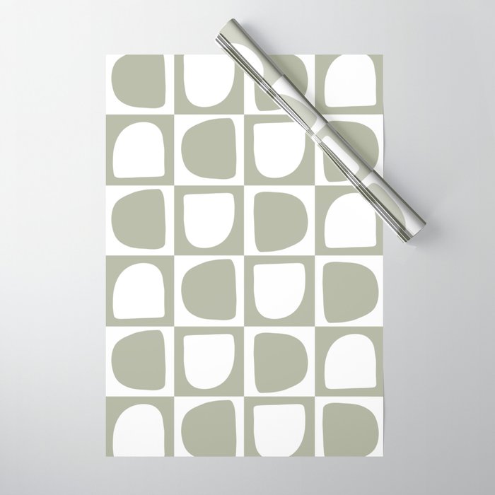 Art forms (sage) Wrapping Paper Gallery Image 1