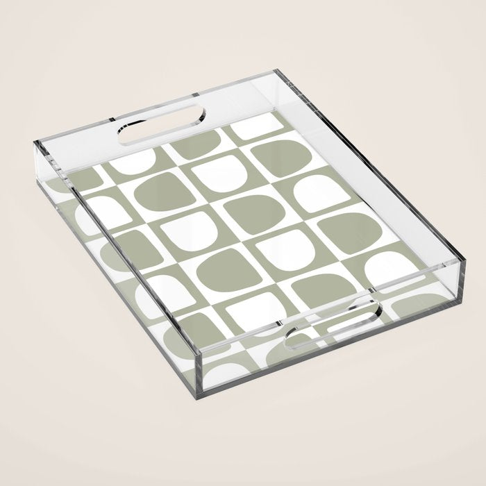 Art forms (sage) Acrylic Tray Gallery Image 1