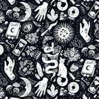 Witchy Things In Black And White Coffee Mug Gallery Image 2