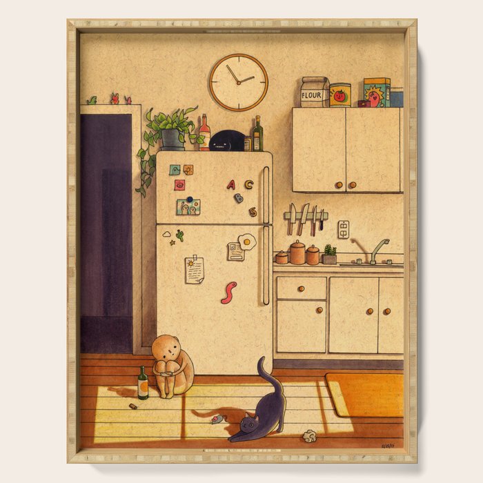 Kitchen Floor Serving Tray Gallery Image 1