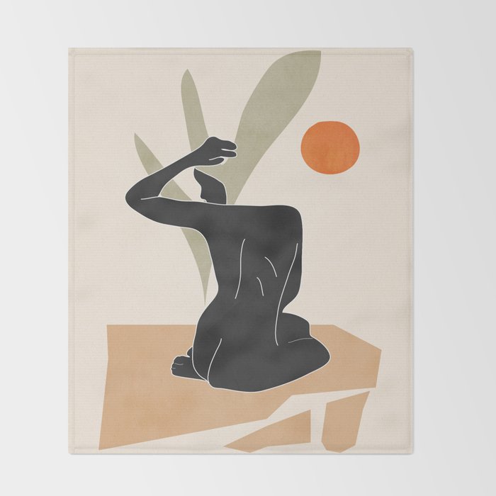 Nude Throw Blanket Gallery Image 2