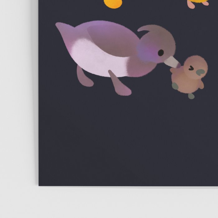 Duck and Duckling - dark Poster Gallery Image 3
