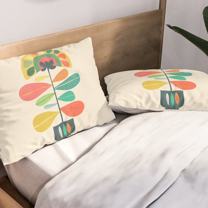 Fan Flower Pillow Sham Gallery Image 2