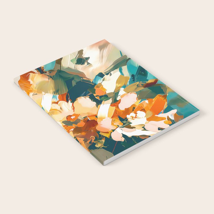 Abstract Floral Splashes Notebook Gallery Image 1