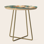 Abstract Floral Splashes Side Table Gallery Image 1