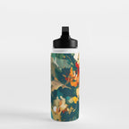 Abstract Floral Splashes Water Bottle Gallery Image 3