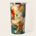 Abstract Floral Splashes Travel Mug Gallery Image 1