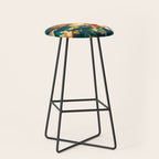 Abstract Floral Splashes Stool Gallery Image 1