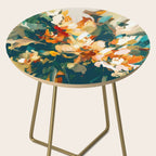 Abstract Floral Splashes Side Table Gallery Image 2