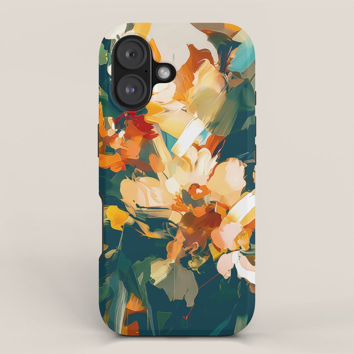 Abstract Floral Splashes iPhone Case Gallery Image 1