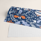 Wonderful ditsy holiday joy blue Wrapping Paper Gallery Image 2