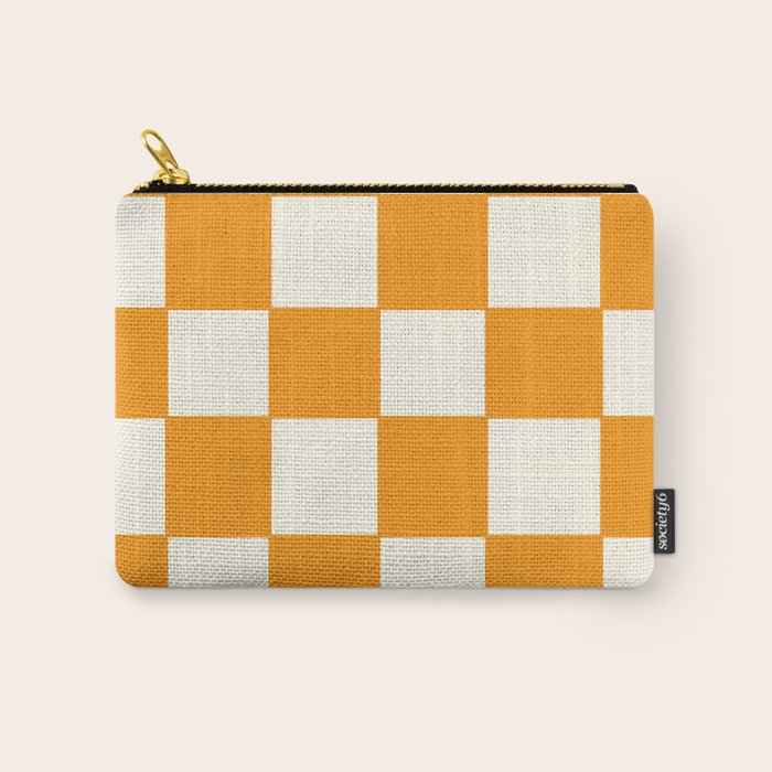 Citrus Check Pattern Carry All Pouch Gallery Image 1