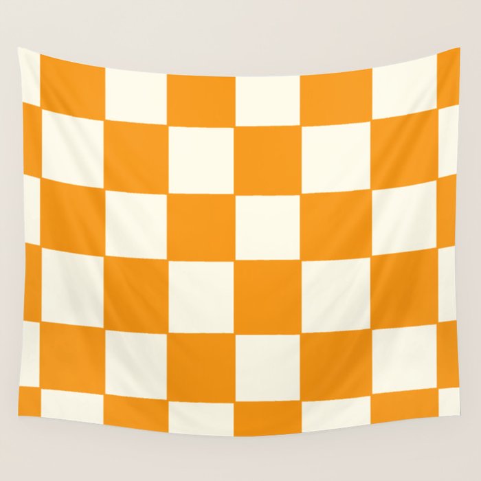 Citrus Check Pattern Wall Tapestry Gallery Image 4