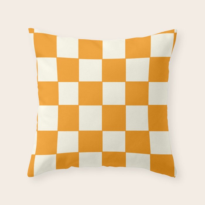 Citrus Check Pattern Throw Pillow Gallery Image 6