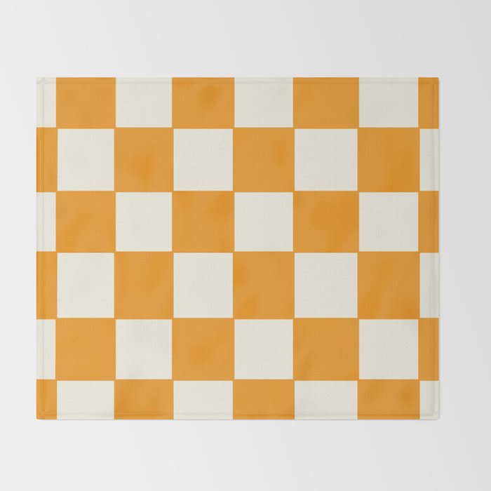 Citrus Check Pattern Throw Blanket Gallery Image 2