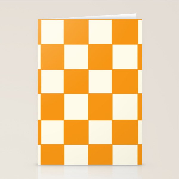 Citrus Check Pattern Stationery Card Gallery Image 2