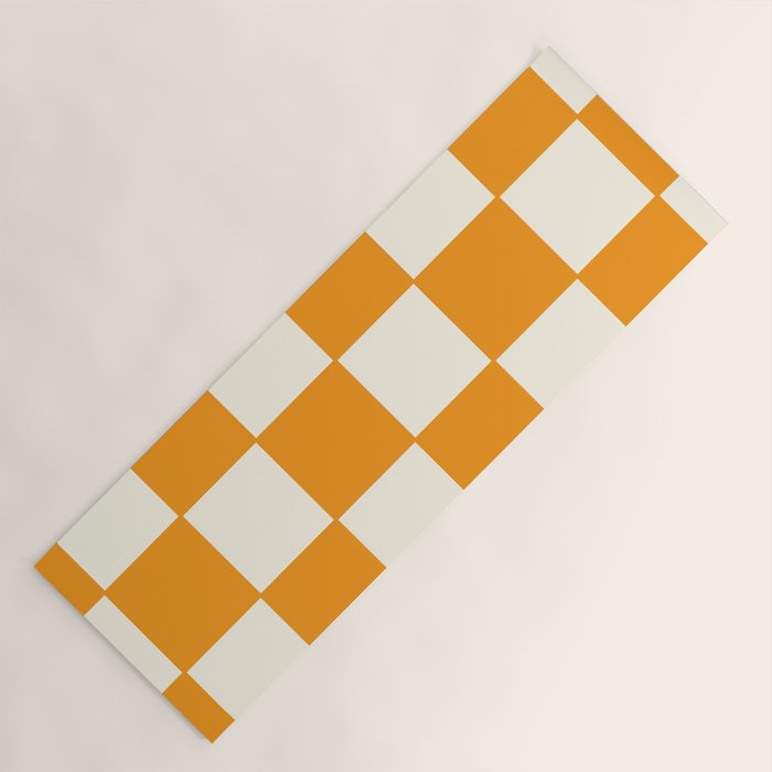 Citrus Check Pattern Yoga Mat Gallery Image 1