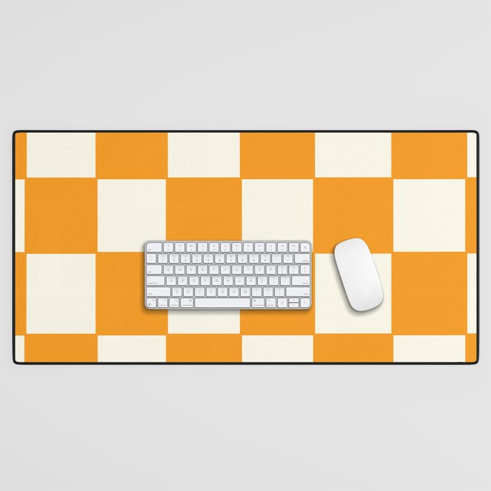 Citrus Check Pattern Desk Mat Gallery Image 1