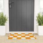 Citrus Check Pattern Welcome Mat Gallery Image 3