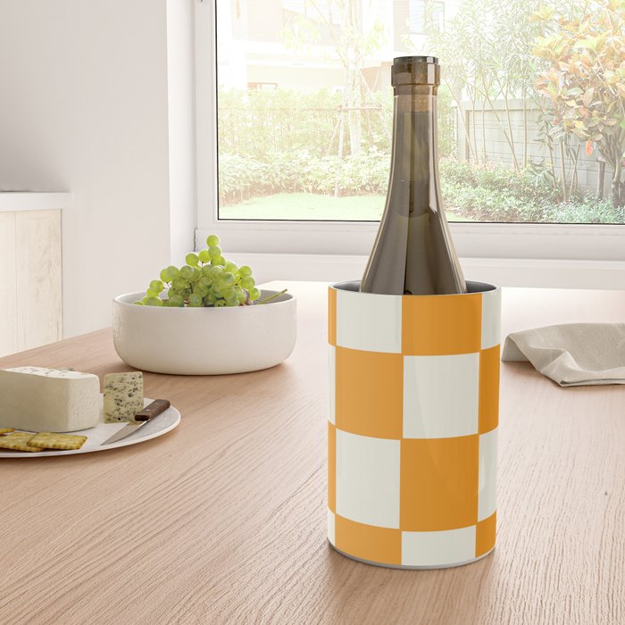 Citrus Check Pattern Wine Chiller Gallery Image 4