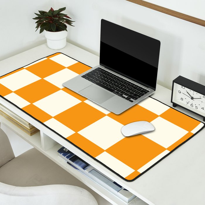 Citrus Check Pattern Desk Mat Gallery Image 2
