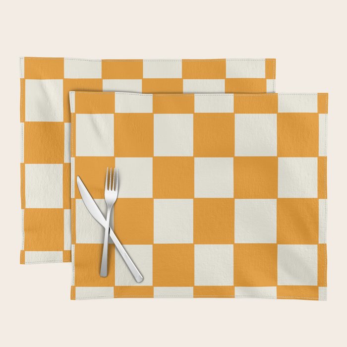 Citrus Check Pattern Placemat Gallery Image 1