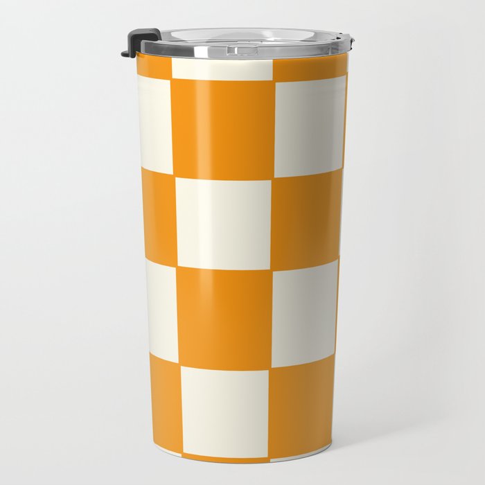 Citrus Check Pattern Travel Mug Gallery Image 3