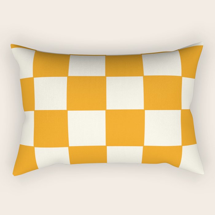 Citrus Check Pattern Rectangular Pillow Gallery Image 2