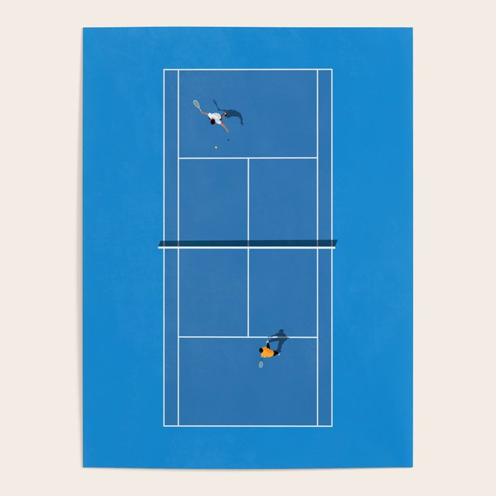 Australian Open Grand Slam | Blue Tennis Court  Poster Gallery Image 4