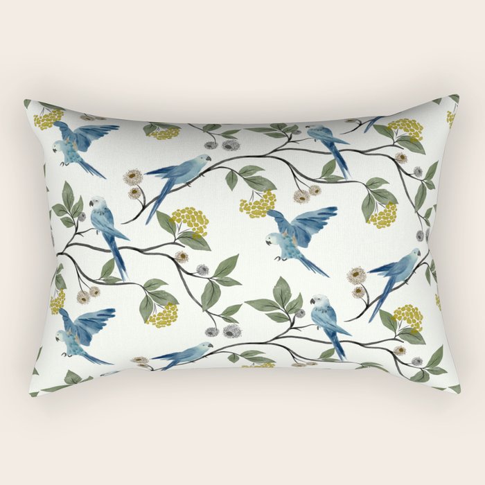 Spix Macaws Rectangular Pillow Gallery Image 1