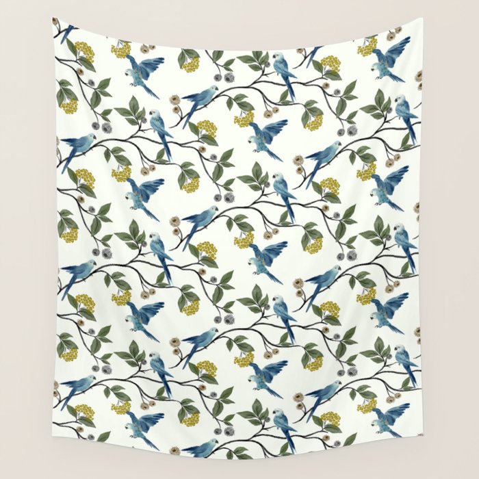 Spix Macaws Wall Tapestry Gallery Image 1
