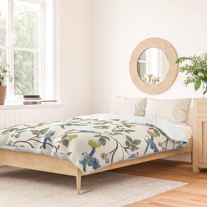 Spix Macaws Duvet Cover Gallery Image 2