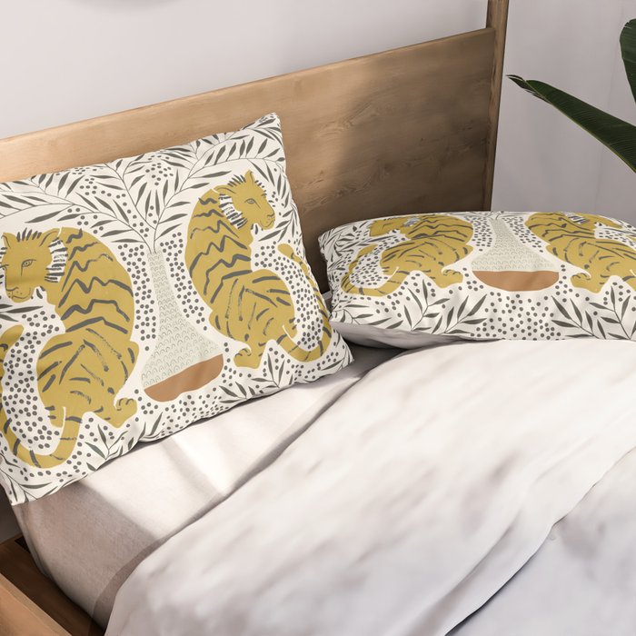 Tiger Vase Pillow Sham Gallery Image 2