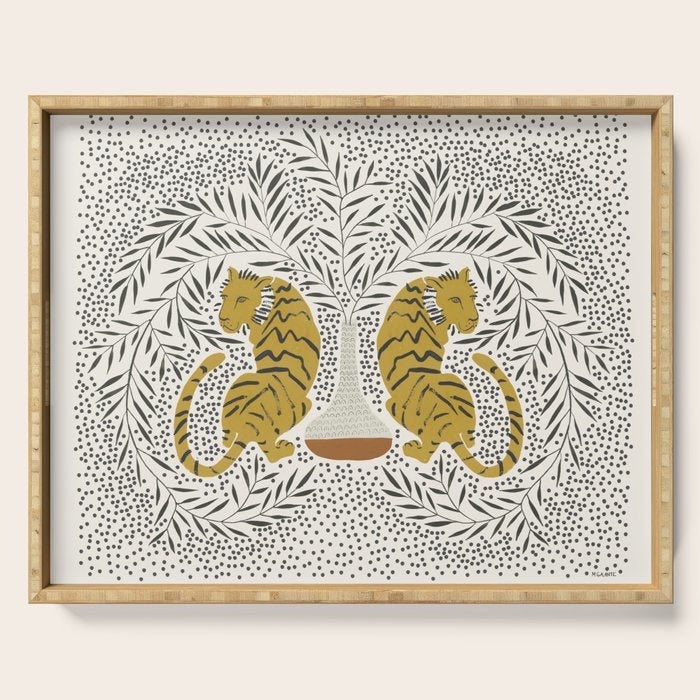Tiger Vase Serving Tray Gallery Image 1