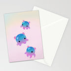 Grimpoteuthis (Dumbo Octopus) Stationery Card Gallery Image 2