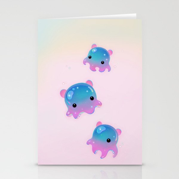 Grimpoteuthis (Dumbo Octopus) Stationery Card Gallery Image 2