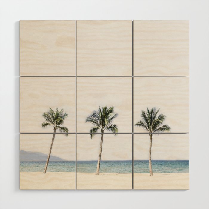 Palm trees 6 Wood Wall Art Gallery Image 1
