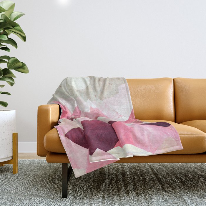 Blush Berry Peaks Throw Blanket Gallery Image 1