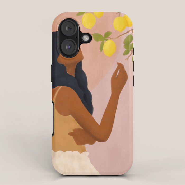 Girl and Her Lemons iPhone Case Gallery Image 1