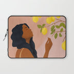 Girl and Her Lemons Laptop Sleeve Gallery Image 1