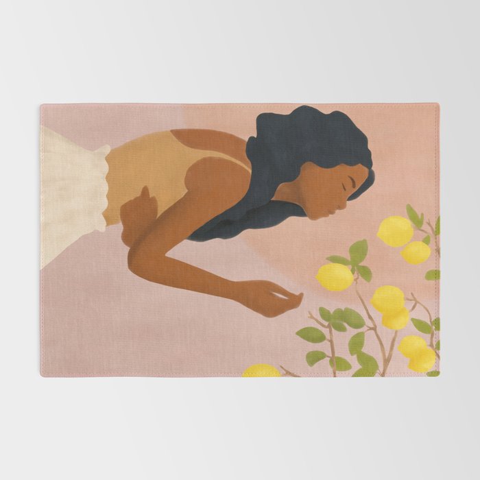 Girl and Her Lemons Rug Gallery Image 2